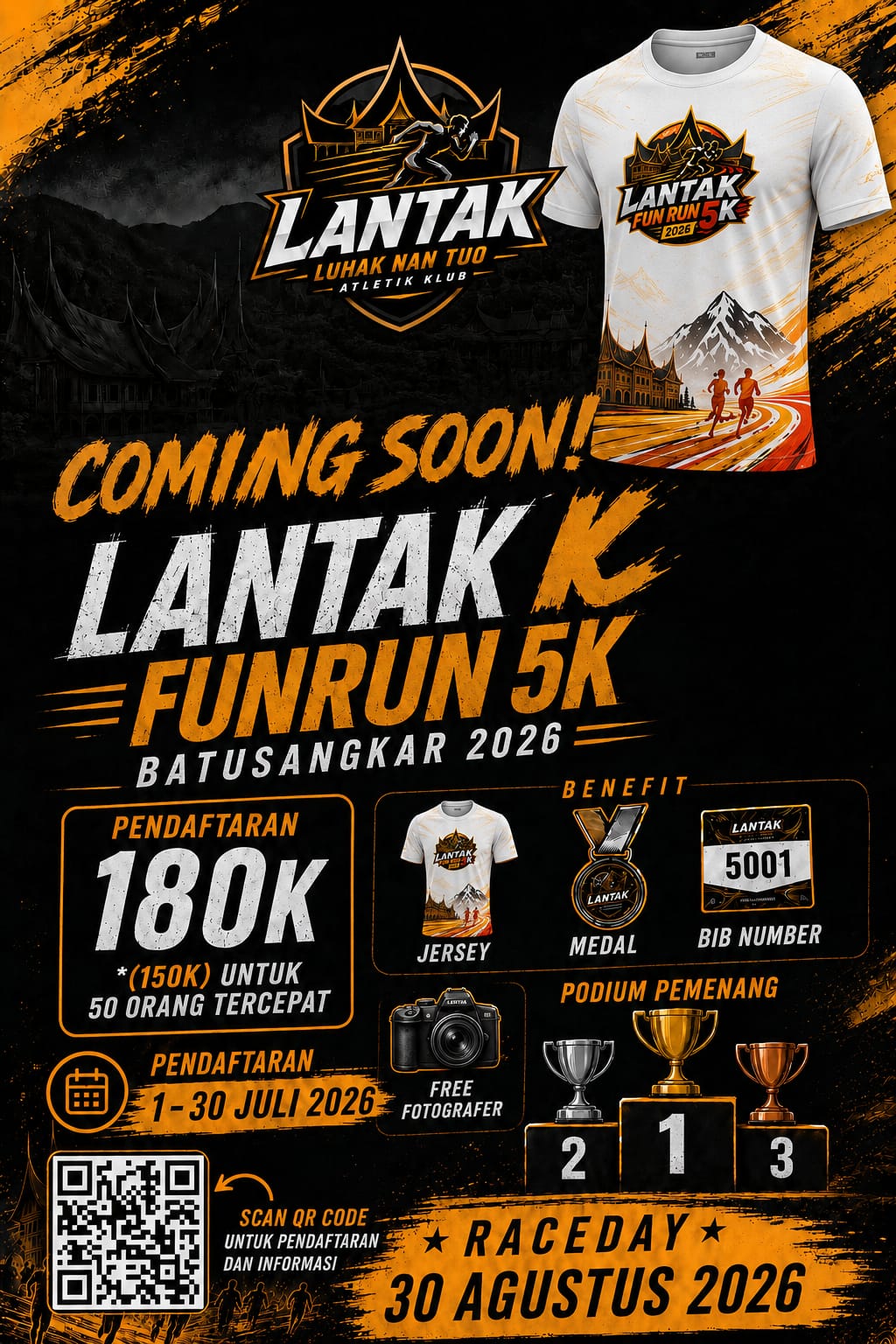 Lantak Fun Run Batusangkar 2026(Foto:Istimewa)